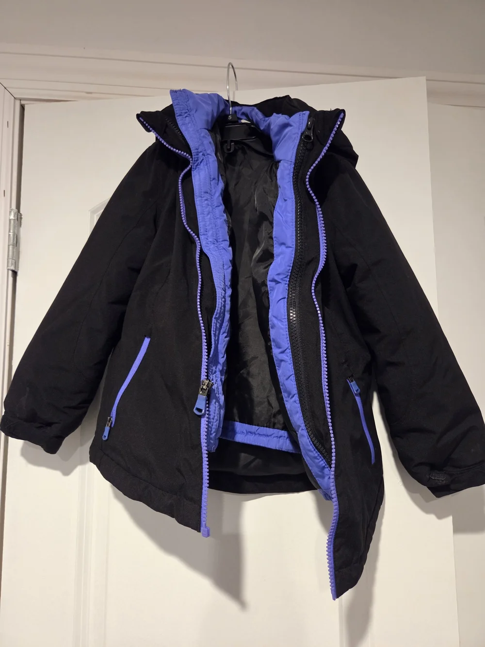 Under Armour Kids' Black Jacket with Purple Trim